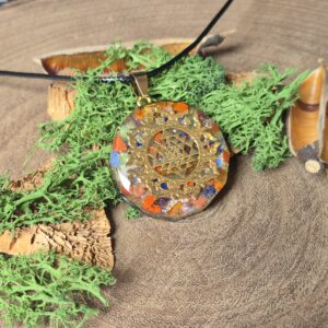 orgonite amulet sri yantra diverse kleuren