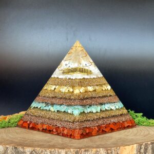 orgonite piramide multcolor flower of life